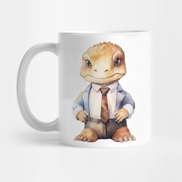 Komodo Dragon Wearing a Tie by Chromatic Fusion Studio